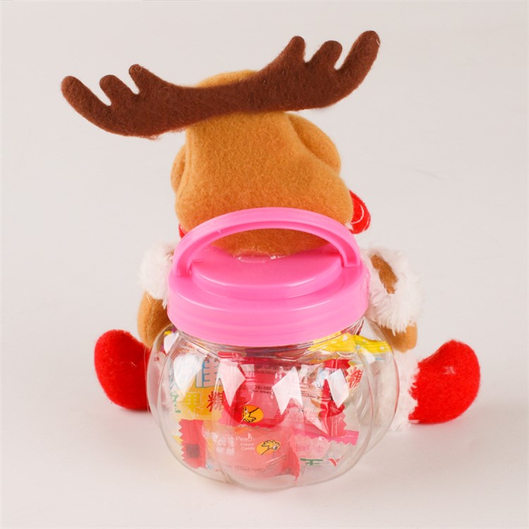 Christmas Style Plastic Candy Container Jar Biscuit Box - Santa Claus-3