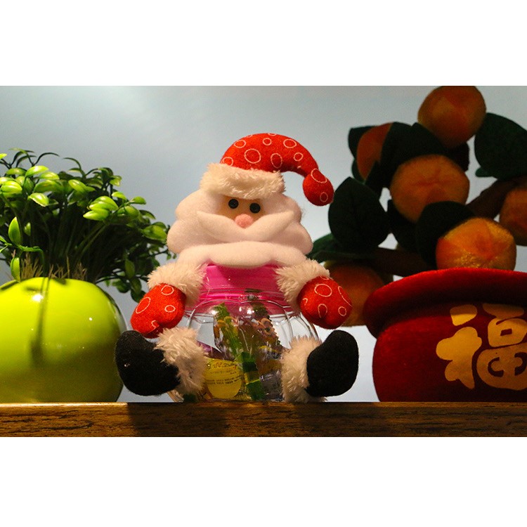 Christmas Style Plastic Candy Container Jar Biscuit Box - Santa Claus-6