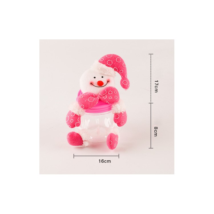 Christmas Style Plastic Candy Container Jar Biscuit Box - Santa Claus-7