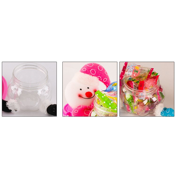 Christmas Style Plastic Candy Container Jar Biscuit Box - Santa Claus-8