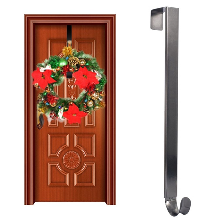 Christmas Wreath Door Hanger Secure Strong Metal Hook Xmas Decoration-2
