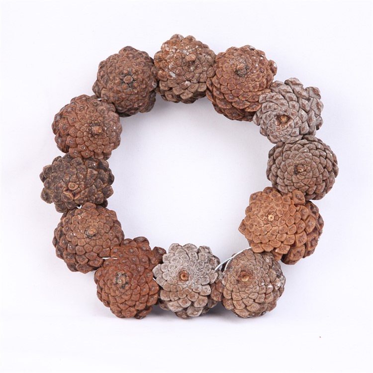 Christams Pinecone Wreath Pendant Home Ornament-4