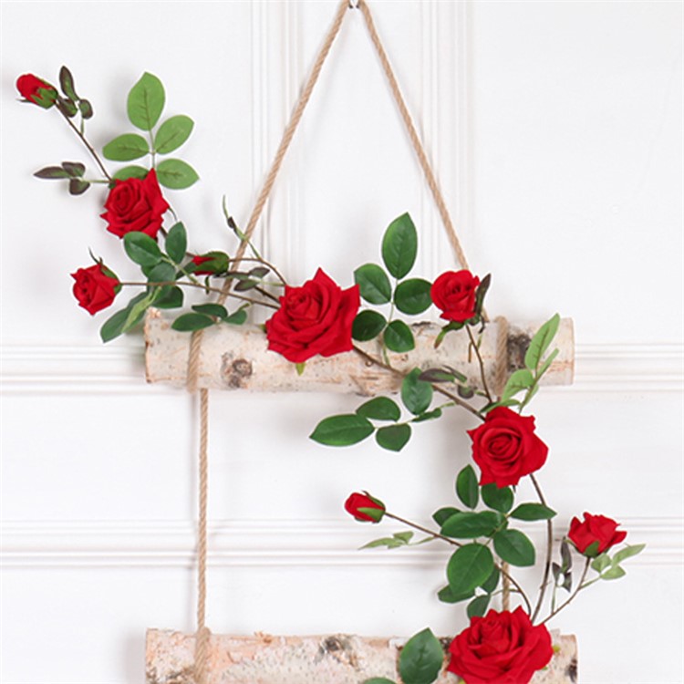 Artificial Flower Simulation Rose Vine Wedding Home Decoration-10