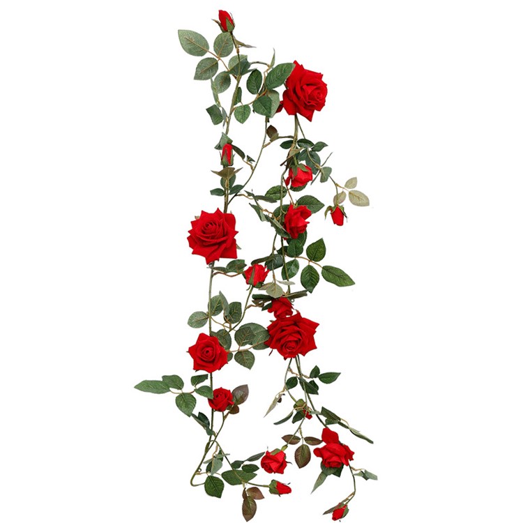 Artificial Flower Simulation Rose Vine Wedding Home Decoration-3