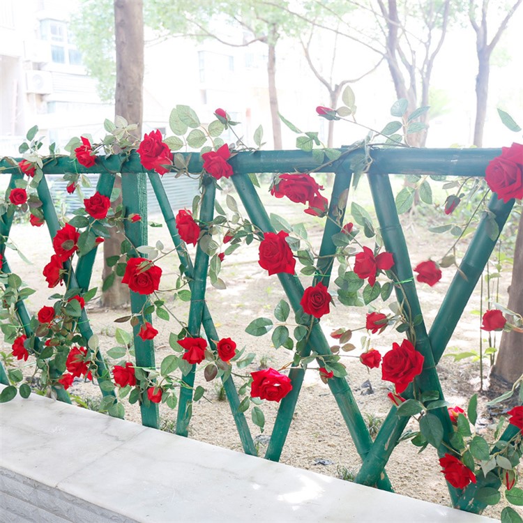 Artificial Flower Simulation Rose Vine Wedding Home Decoration-7