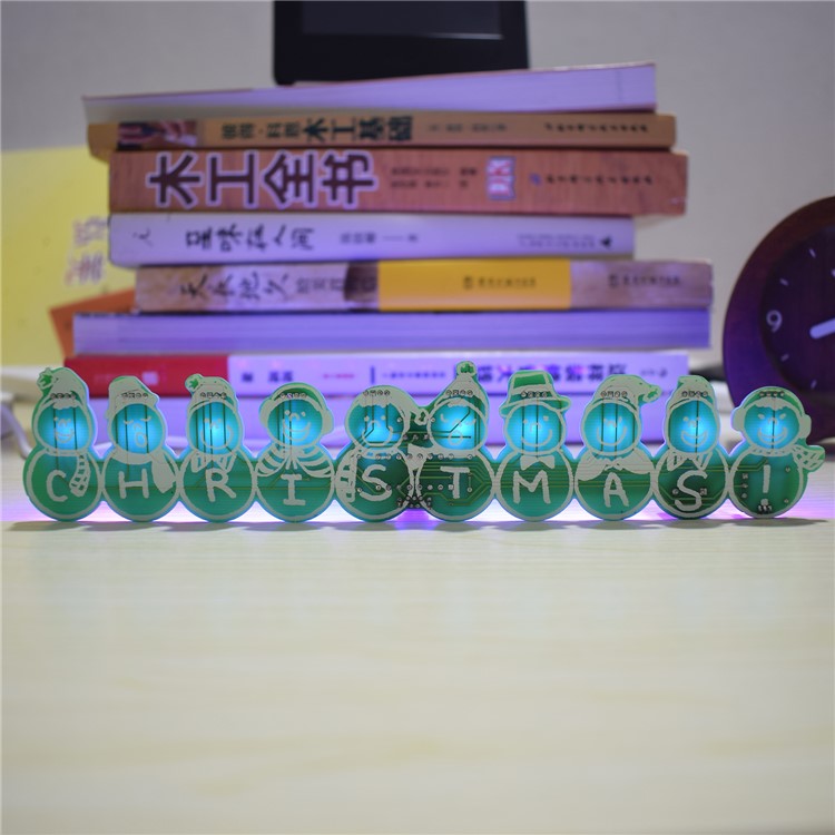 Full Color Christmas Snowman Music Box DIY Kit-10