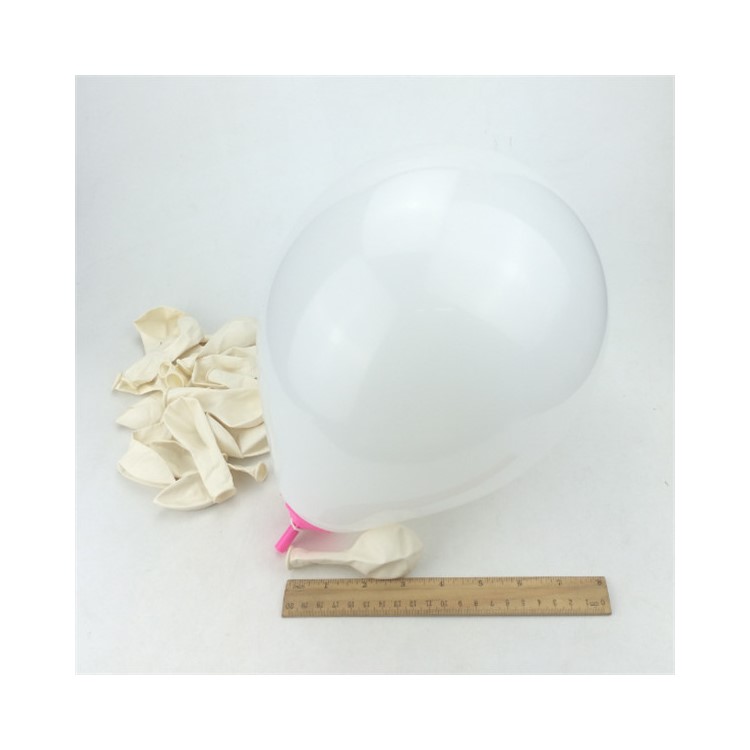 100Pcs/Set 10 Inch 1.5G Thicken Pearlescent Balloons for Party Wedding Decoration - White-1
