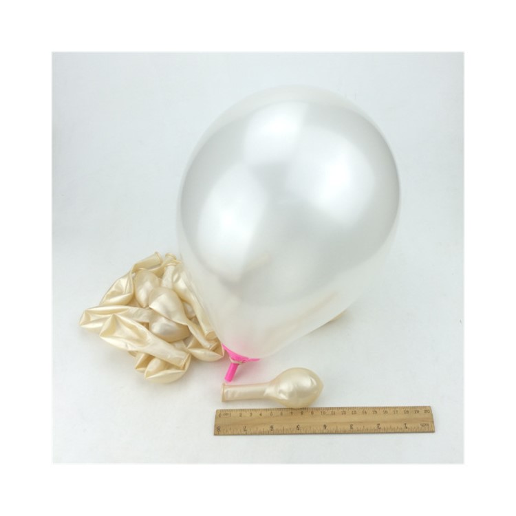 100Pcs/Set Thicken 10 Inch 1.5G Pearlescent Balloons for Party Wedding Decoration - Champagne-1