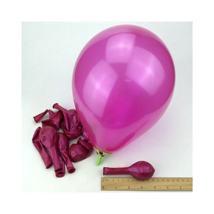 100Pcs/Set 10 Inch 1.5G Round Thicken Pearlescent Balloons for Party Wedding Decoration - Rose-1