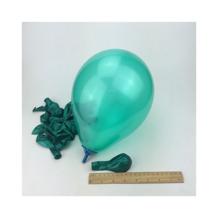 100Pcs/Set 10 Inch 1.5G Round Thicken Pearl Balloons for Party Wedding Decoration - Dark Green-1