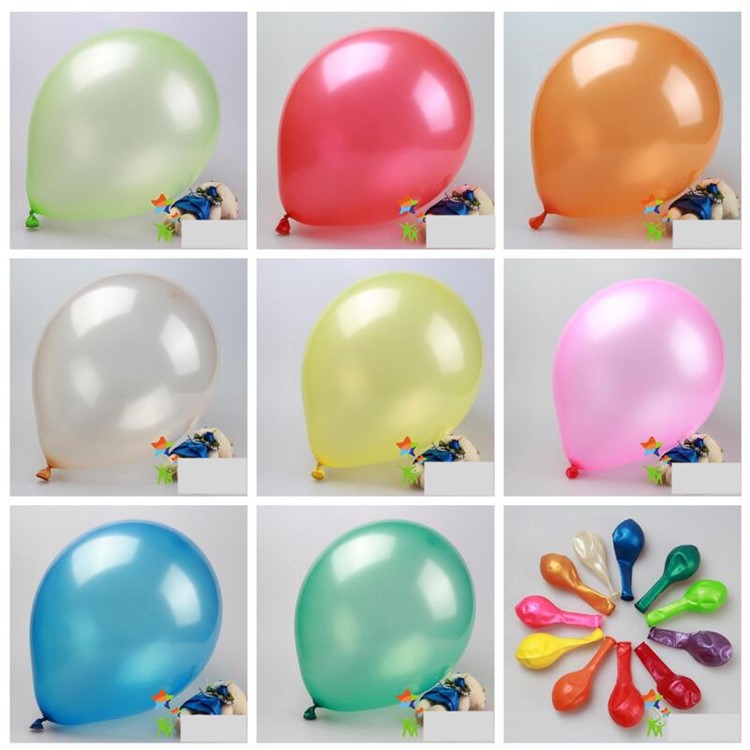 100Pcs/Set 10 Inch 1.5G Round Thicken Pearl Balloons for Party Wedding Decoration - Dark Green-4