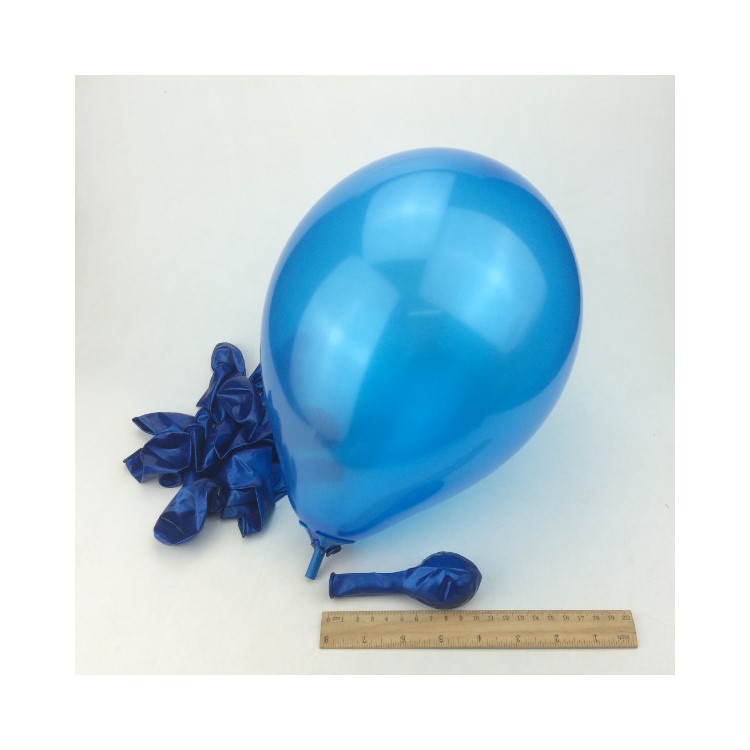 100Pcs/Set 10 Inch Thicken 1.5G Shiny Pearlescent Balloons for Party Wedding Decoration - Dark Blue-1