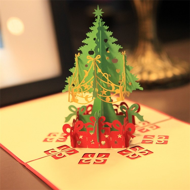 3D Christmas Tree Greeting Card Papercraft Stereoscopic Card-1