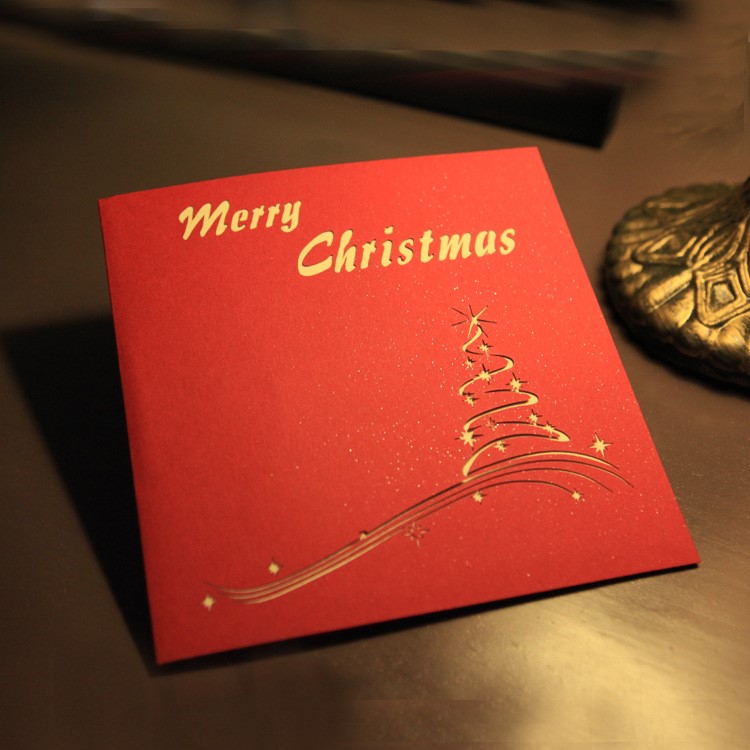 3D Christmas Tree Greeting Card Papercraft Stereoscopic Card-4