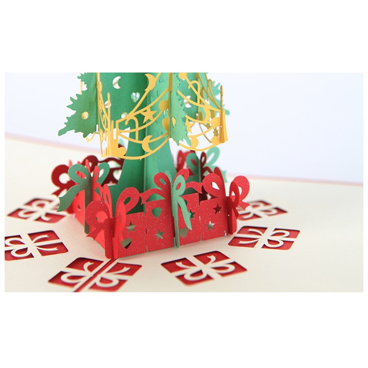 3D Christmas Tree Greeting Card Papercraft Stereoscopic Card-9