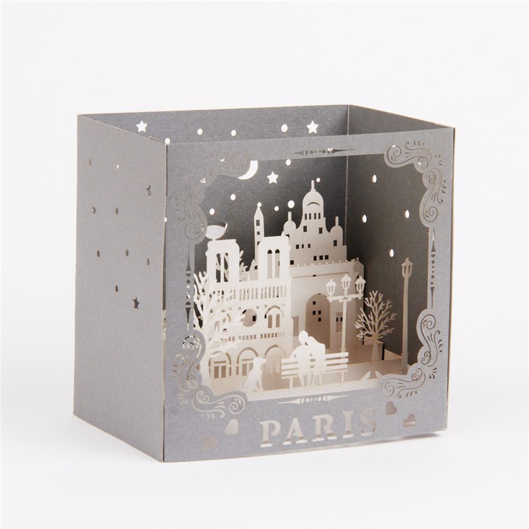 Pairs Elements Pattern 3D Happy Pop Up Greeting Card Holiday Pop Up Cards-12