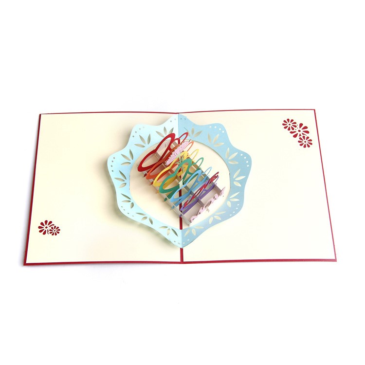 I Love You Mom Pattern 3D Happy Pop Up Greeting Card Best Wishes Festival Card-9