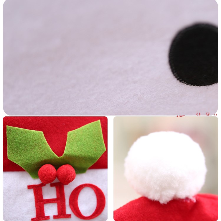 Christmas Party Decor Ornaments Chair Back Cover - Santa Claus-6
