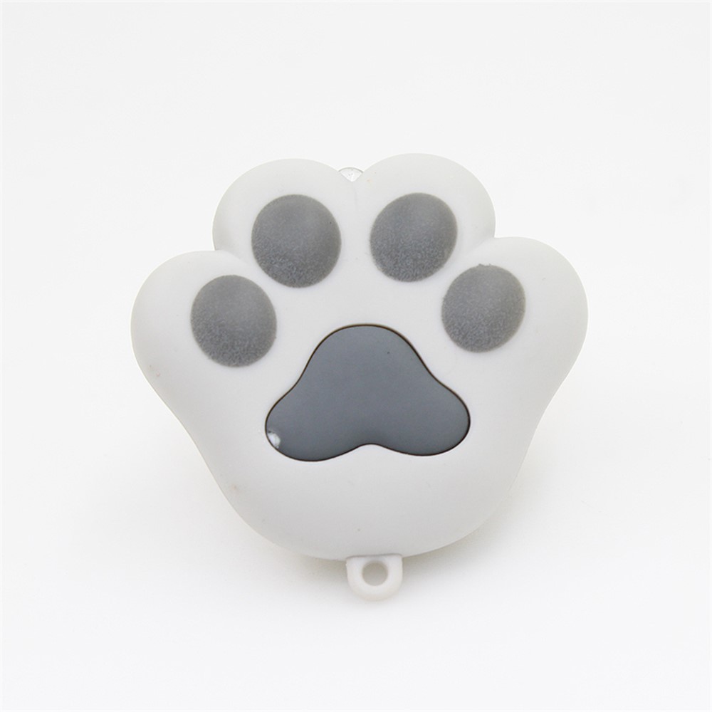 Lovely Pendant LED Light Sound Cat Paw Key Chain - Grey-2