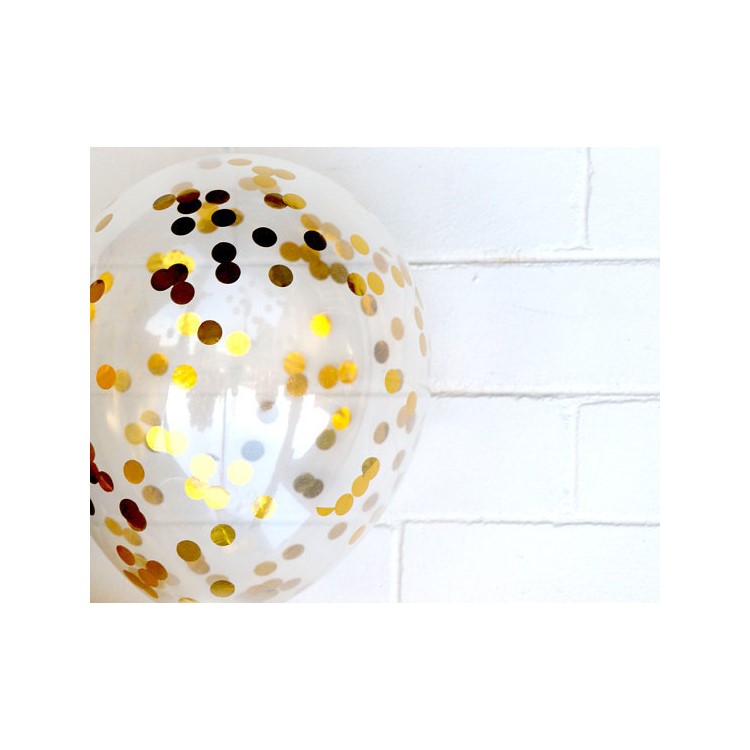10Pcs 12Inch Latex Clear Confetti Filled Balloons Birthday Party Wedding Decorations-6