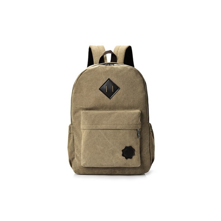 Multi-function Outdoor Bag School Backpack Unisex Travel Bag - Brown-1