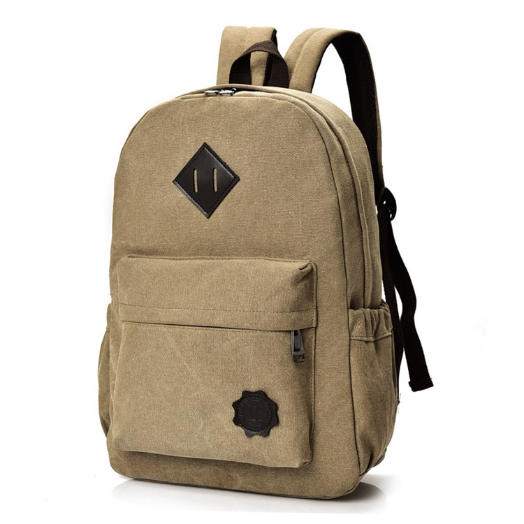 Multi-function Outdoor Bag School Backpack Unisex Travel Bag - Brown-11