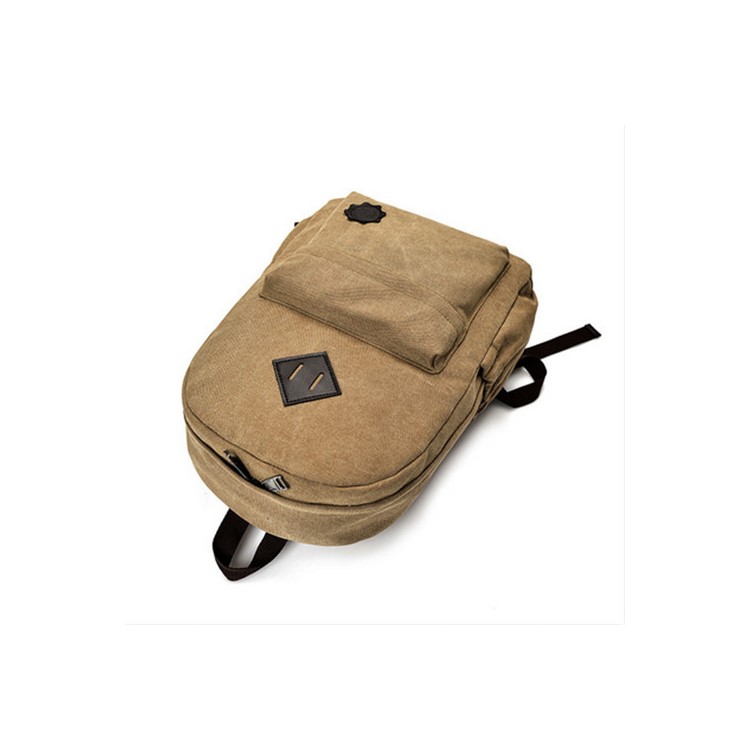 Multi-function Outdoor Bag School Backpack Unisex Travel Bag - Brown-3