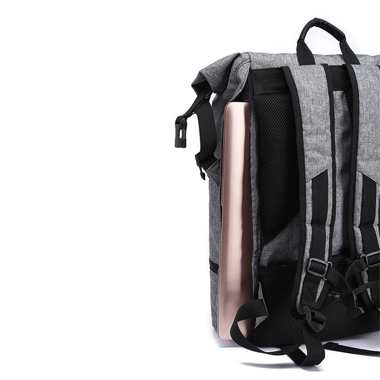 Anti-theft Business Laptop Bag Waterproof Dry and Wet Separate Backpack Outdoor Travelling Bag - Grey-2