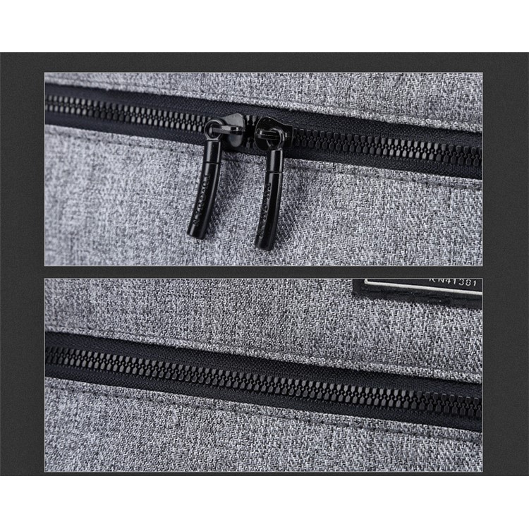 Anti-theft Business Laptop Bag Waterproof Dry and Wet Separate Backpack Outdoor Travelling Bag - Grey-4