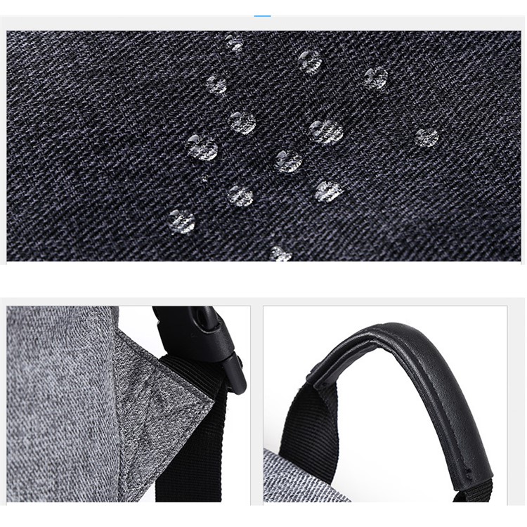 Anti-theft Business Laptop Bag Waterproof Dry and Wet Separate Backpack Outdoor Travelling Bag - Grey-5