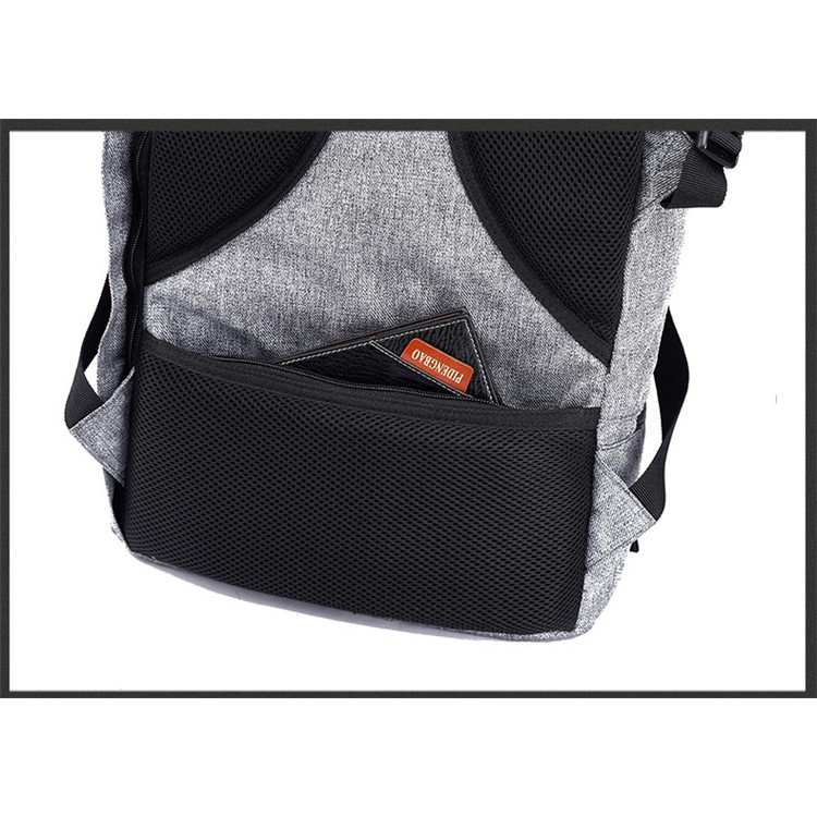 Anti-theft Business Laptop Bag Waterproof Dry and Wet Separate Backpack Outdoor Travelling Bag - Grey-6