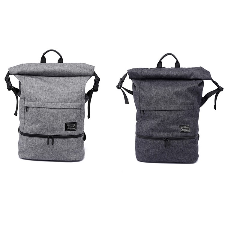 Anti-theft Business Laptop Bag Waterproof Dry and Wet Separate Backpack Outdoor Travelling Bag - Grey-8