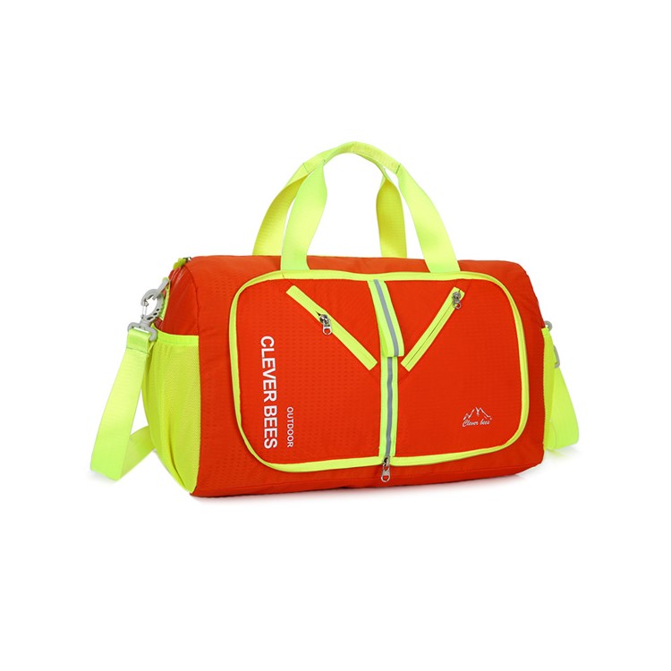CTSMART Oxford Fabric Climbing Hiking Traveling Luggage Daily Use Duffel Bag - Orange-1