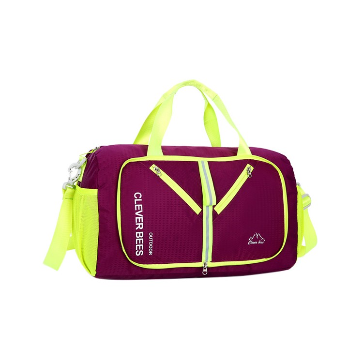 CTSMART Casual Climbing Hiking Traveling Shoulder Bag Sports Luggage - Purple-1