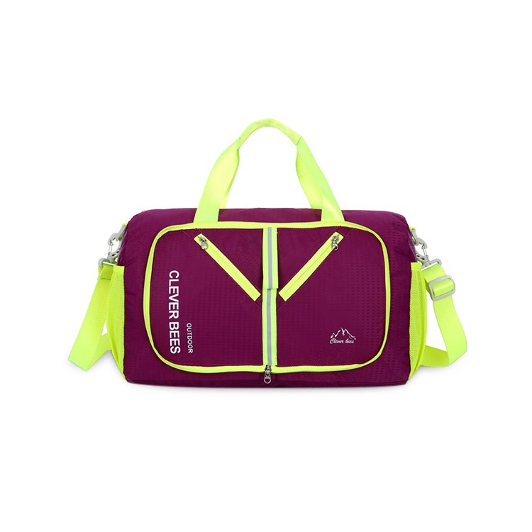 CTSMART Casual Climbing Hiking Traveling Shoulder Bag Sports Luggage - Purple-2