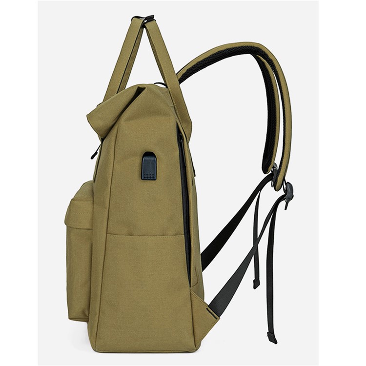 LOCAL LION 562 Waterproof Polyester Outdoor Sport Backpack with USB Charge Port - Khaki-5