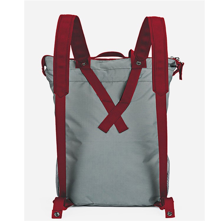 LOCAL LION 566 Waterproof 20L Outdoor Travel Backpack Lightweight Hand Carry Bag - Wine Red + Grey-3