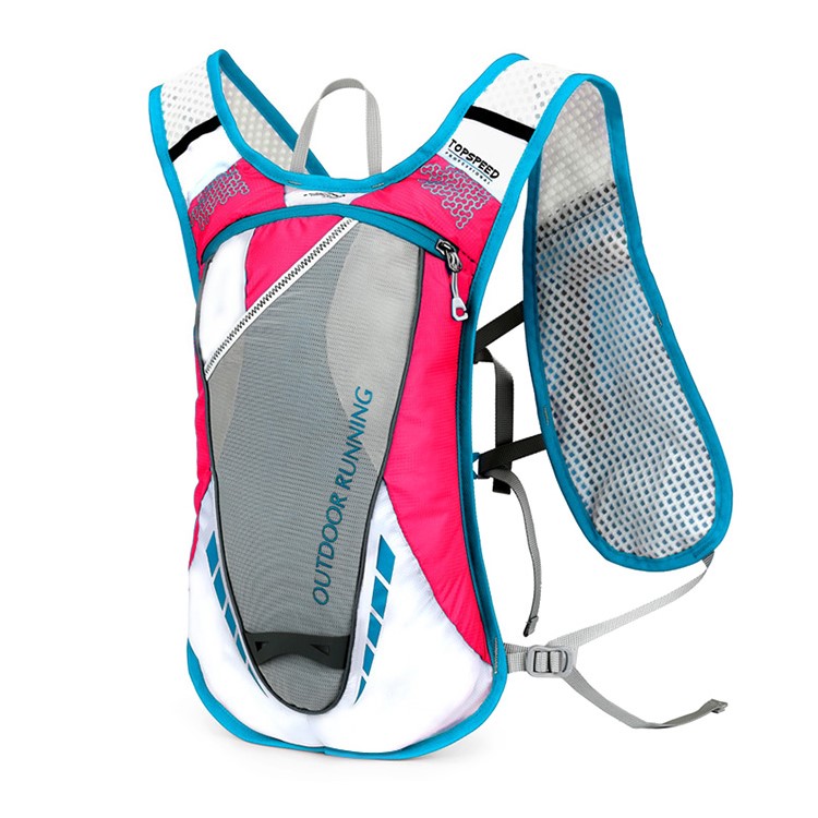 LOCAL LION 559 20L Waterproof Polyester Shoulder Bag Ruckpack for Riding Hiking Climbing - Rose/Blue-1
