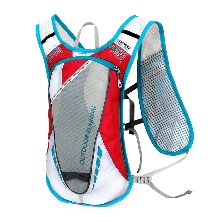 LOCAL LION 559 20L Novelty Water Resistant Polyester Shoulder Bag for Riding Hiking Climbing - Red/Blue-1