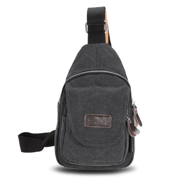 LOCAL LION 1320 10L Sling Bag Outdoor Sports Casual Chest Bag - Black-2