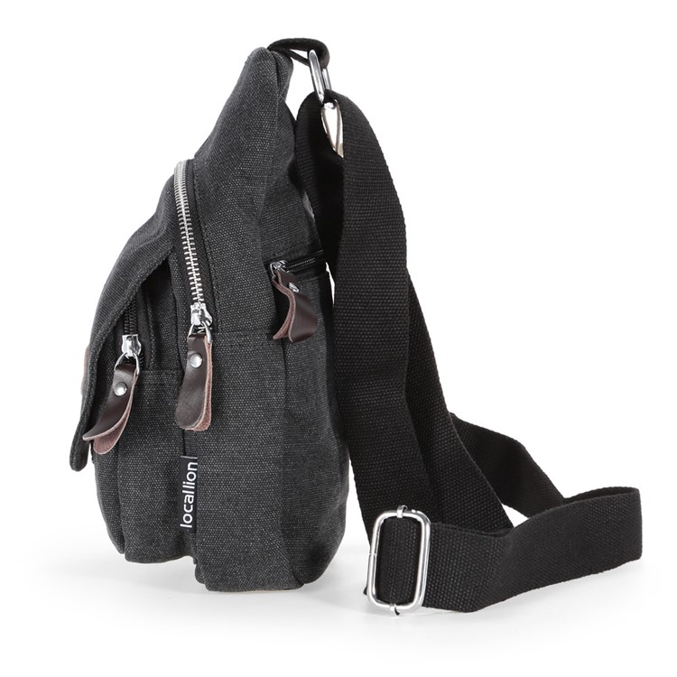 LOCAL LION 1320 10L Sling Bag Outdoor Sports Casual Chest Bag - Black-3