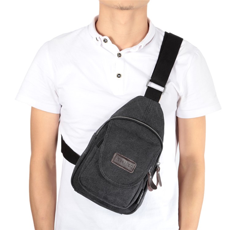 LOCAL LION 1320 10L Sling Bag Outdoor Sports Casual Chest Bag - Black-6