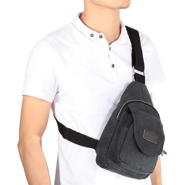 LOCAL LION 1320 10L Sling Bag Outdoor Sports Casual Chest Bag - Black-7