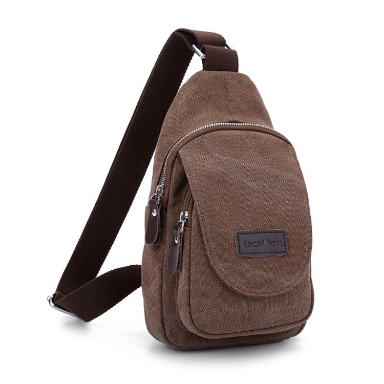 LOCAL LION 1320 10L Single Shoulder Chest Backpack Crossbody Bag - Coffee-1