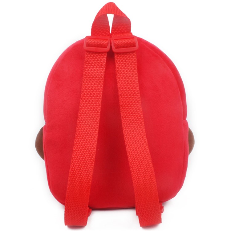 Lovely Cartoon Animal Plush School Bag Children Fluffy Backpack - Monkey-5