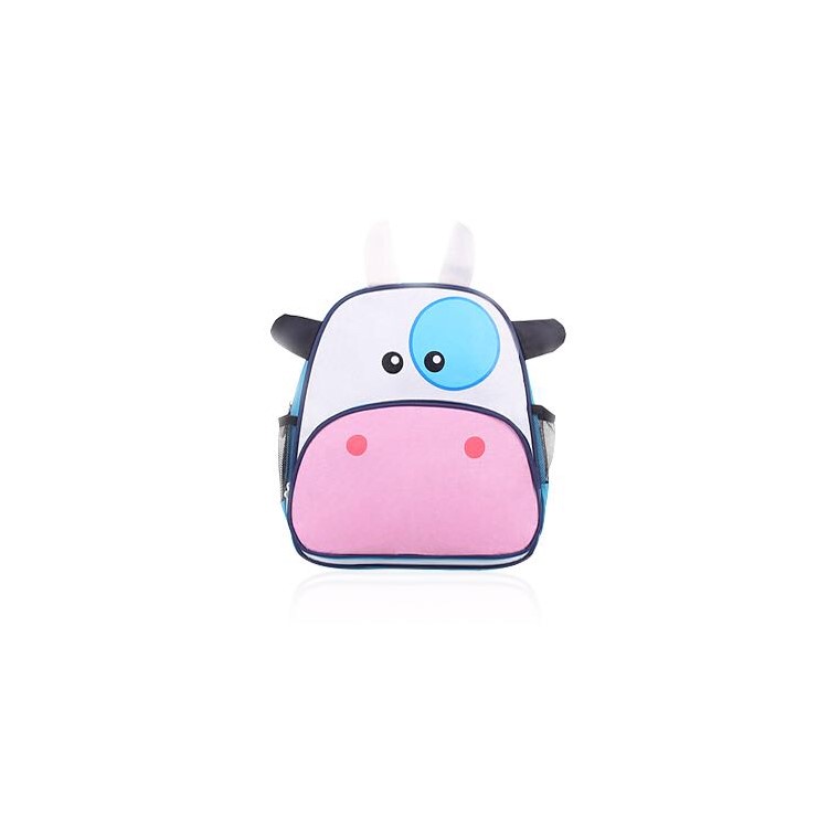 Adorable Cartoon Animal Polyester School Bag Backpack for Children - Cattle-1