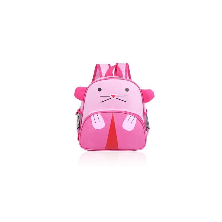 Adorable Cartoon Animal School Bag Children Kids Polyester Backpack - Mouse-1