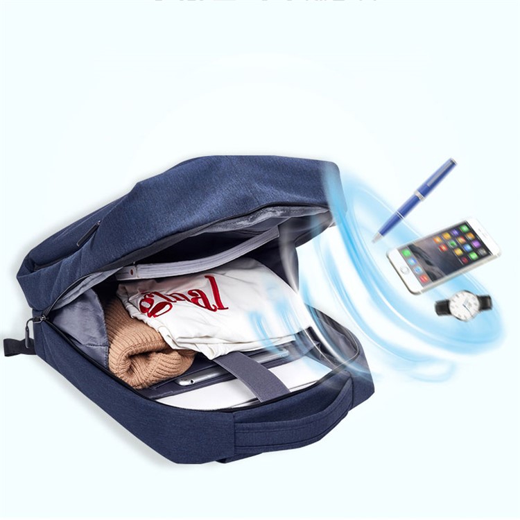 USB-Lade 3,5 Mm Klinke Rucksack Schule Rucksack Tasche Laptop-Computer Taschen - Blau-4