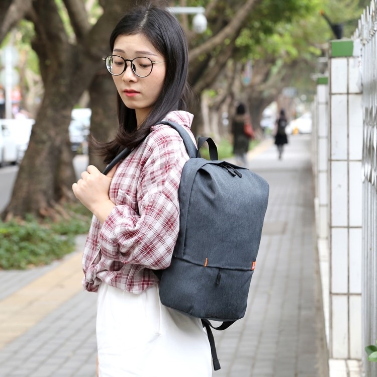 HAWEEL Polyester Wasserdichte Schultasche Laptop Rucksack - Grau-9