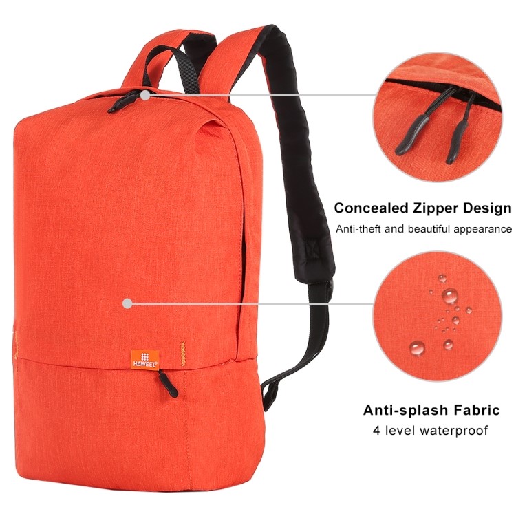 HAWEEL Large Capacity Waterproof School Bag Shoulder Bag Laptop Backpack - Red-4